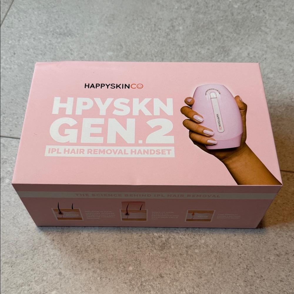 HAPPYSKINCO IPL Hair Removal Handset in Pink